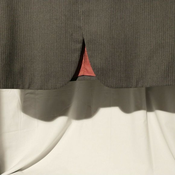 Sartoria Partenopea Men's Sz 40 Super 110s Wool Full Lined Gray Pinstripe Blazer - Picture 11 of 12